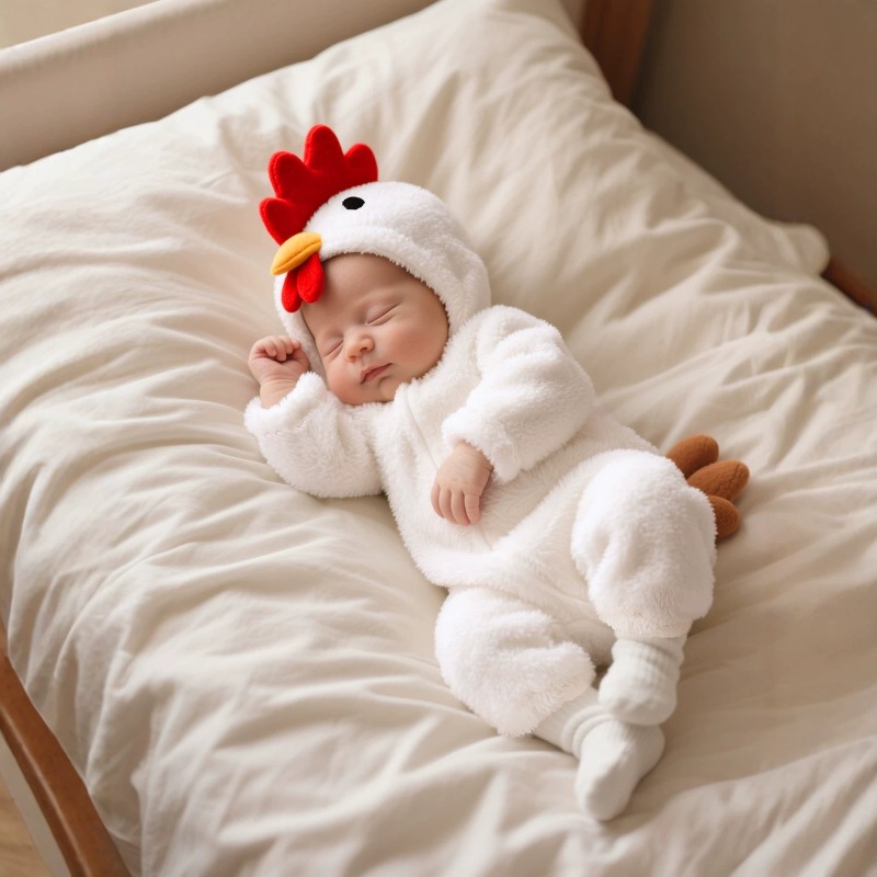 Cotton Baby Onesies Zipper - Macacão de Bebê Recém-Nascido Branco com