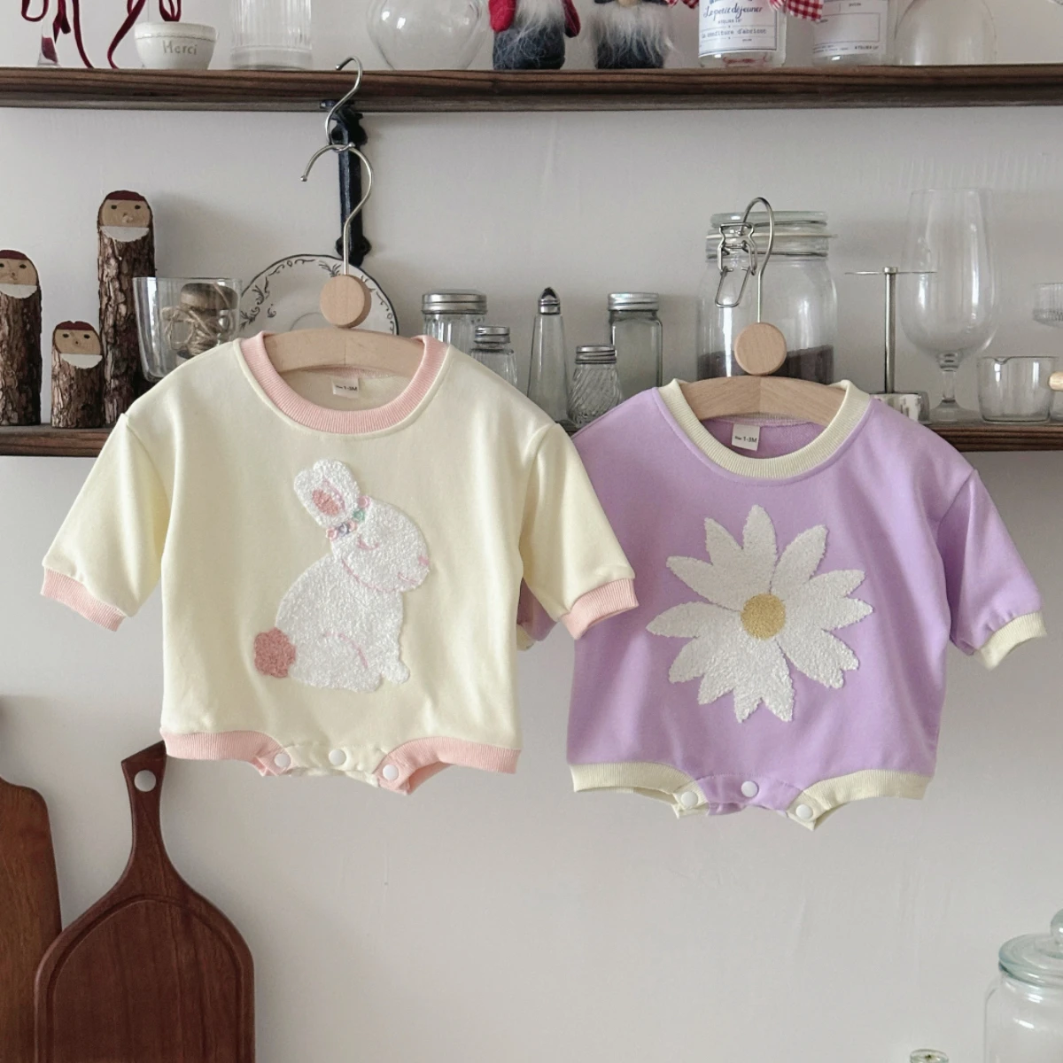 Body de manga comprida com apl - Newborn Baby Girl Romper Floral avaliação e preço