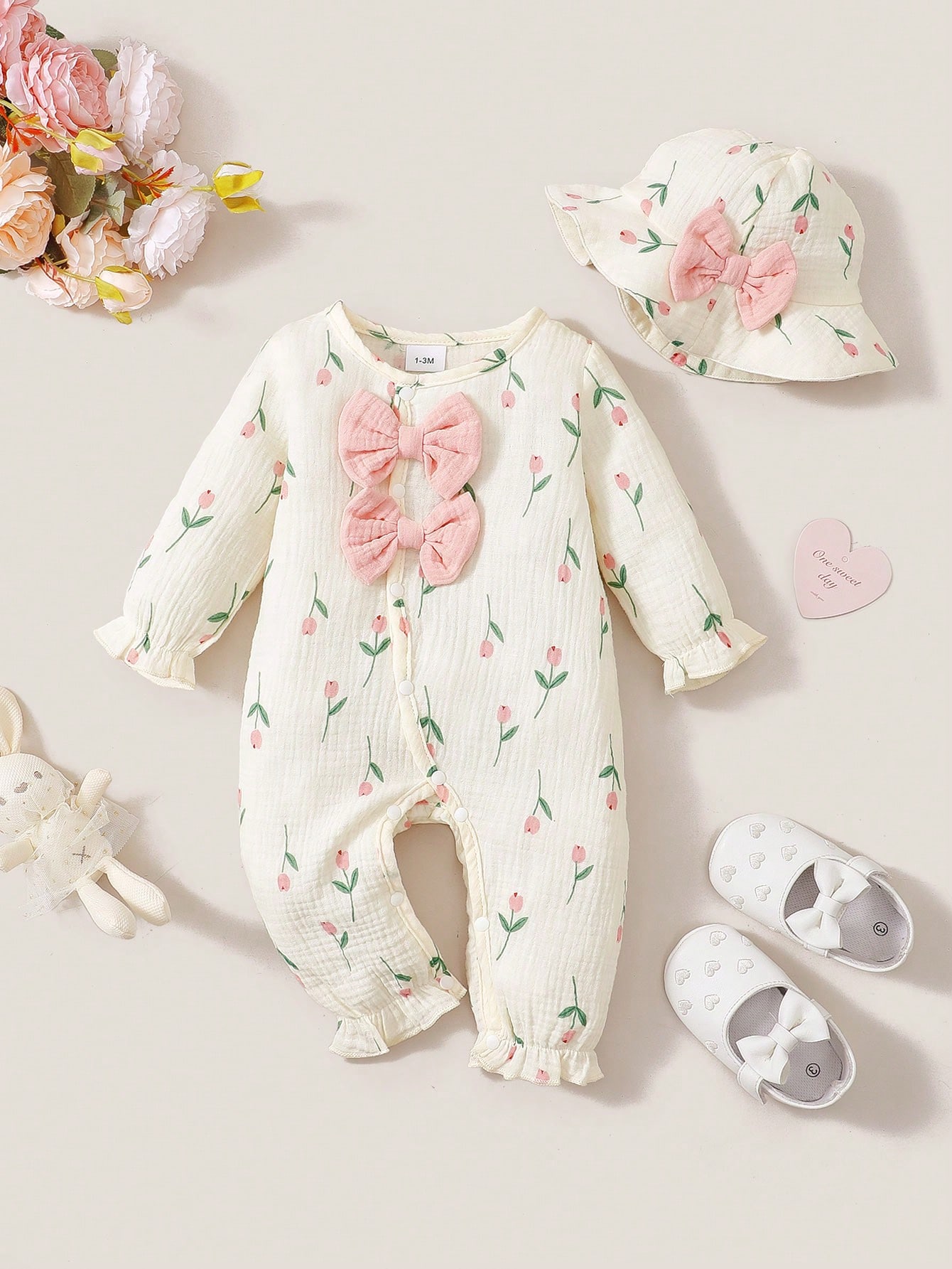 Conjunto de duas peças para be - Newborn Baby Girl Romper Floral avaliação e preço