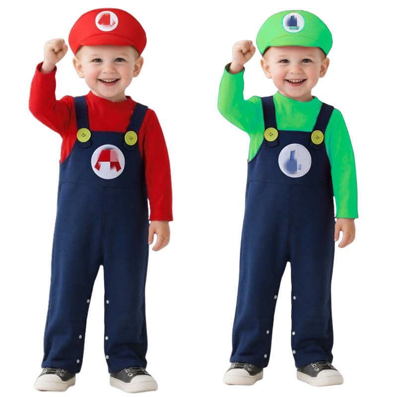 Bebê encanador traje vermelho  - Baby Clothes avaliação e preço