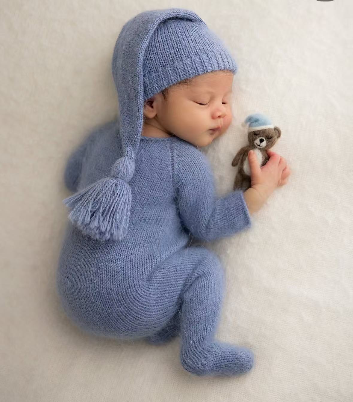 Conjunto de macacão e gorro de - Infant Photography Props Outfit avaliação e preço