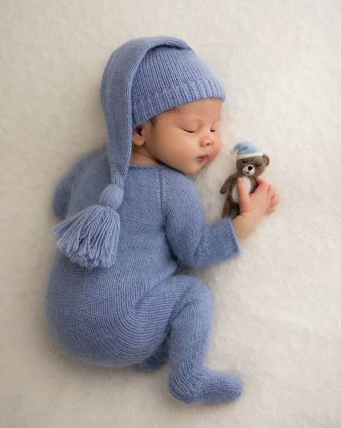 Conjunto de macacão e gorro de - Infant Photography Props Outfit avaliação e preço